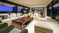 Luxury Charter Yacht MANIFIQ  Main Salon - Interior by Luca Dini Design